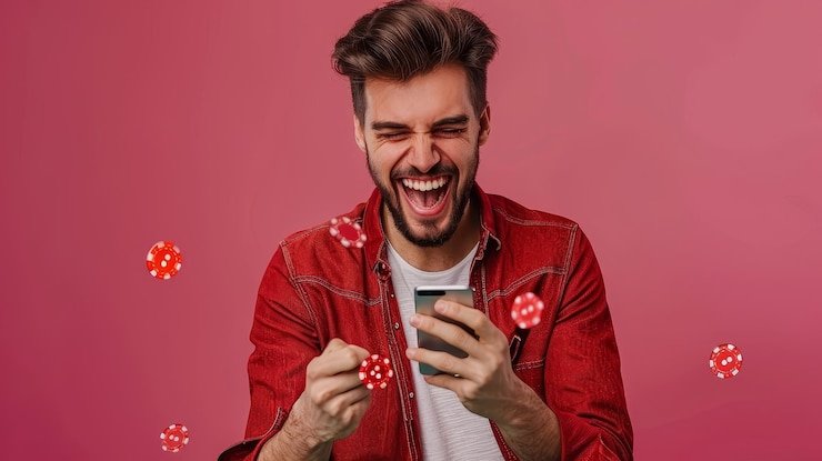 Meja kartu virtual dengan cahaya ungu